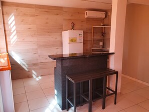 Junior Apartment, Balcony, Mountain View | Private kitchen - Les Gites de lUnion (Les Abymes)