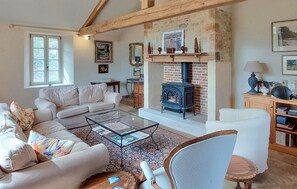 Télévision, cheminée