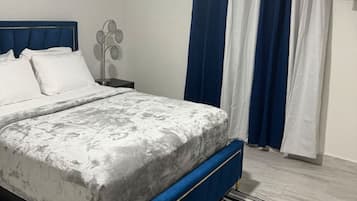 1 bedroom, iron/ironing board, travel crib, WiFi