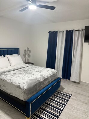 1 bedroom, iron/ironing board, travel crib, WiFi