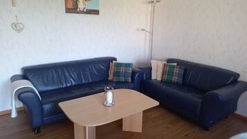 Fernseher, DVD-Player, Tischtennisplatte, Stereoanlage