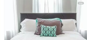 4 多间卧室、熨斗/熨衣板、WiFi、床单