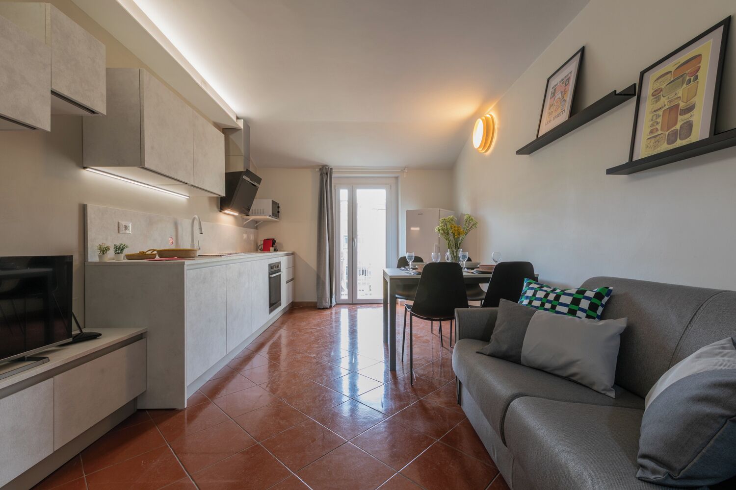 Apartment, 2 Bedrooms, Balcony | Living area | 30-inch TV with satellite channels