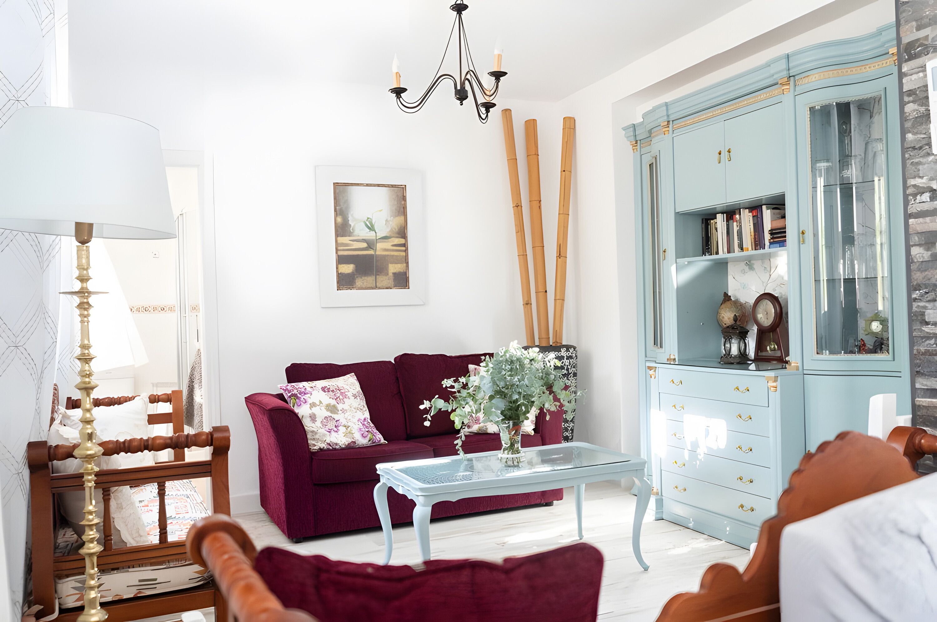 Télévision, cheminée