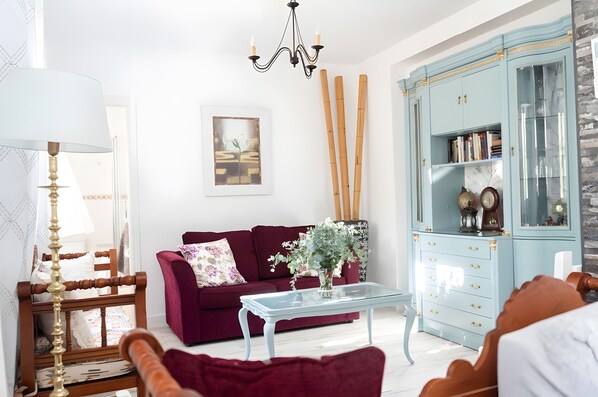 Télévision, cheminée