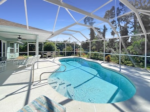 A heated pool