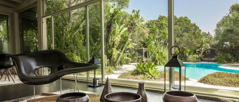 Una piscina climatizada