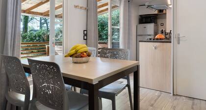Mobil-home climatisé 3 chambres – 6 personnes – Camping Homair "Rivages des landes"