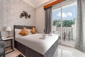 1 غرفة نوم ومكتب ومكواة/لوح كي وواي فاي