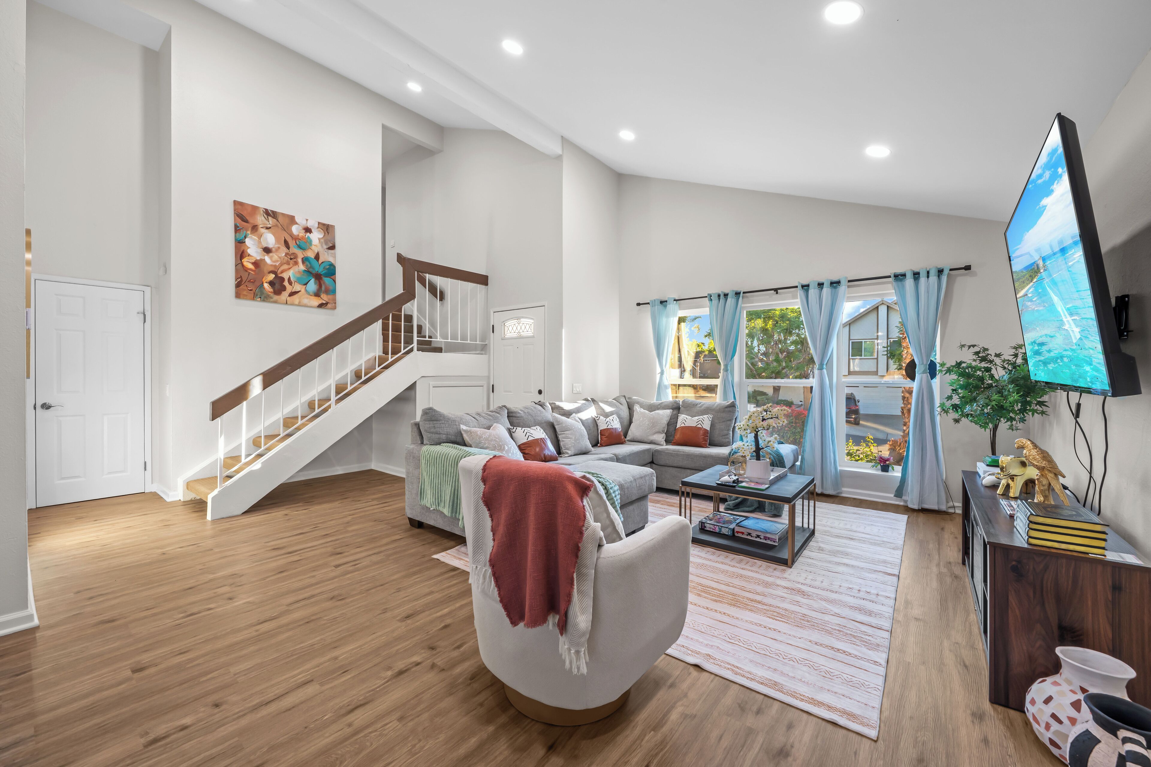 Smart TV, video games, books, music library