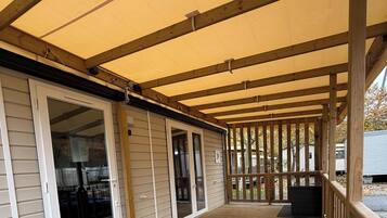 Mobile Home Confort, vue parc | Terrasse/Patio