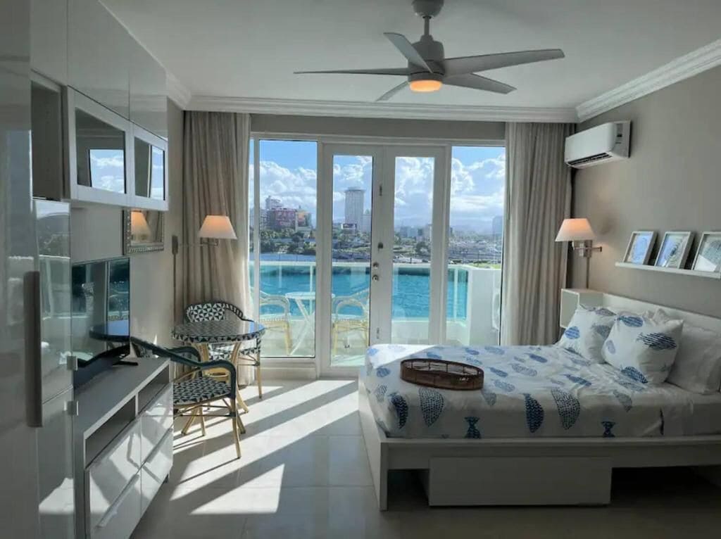 Studio, balkong, utsikt mot lagune | Strykejern/-brett og wi-fi (inkludert)