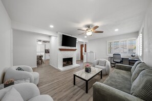 TV connectée, cheminée