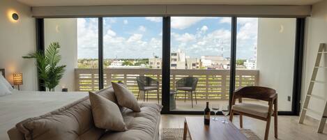 Business-Studiosuite, Balkon, Parkblick | Ausblick vom Zimmer