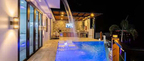 Una piscina climatizada