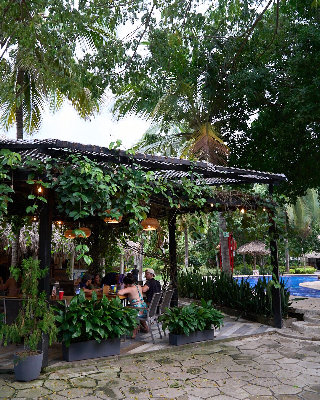 Poolside bar