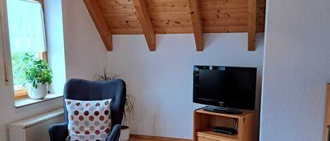 Télévision, cheminée