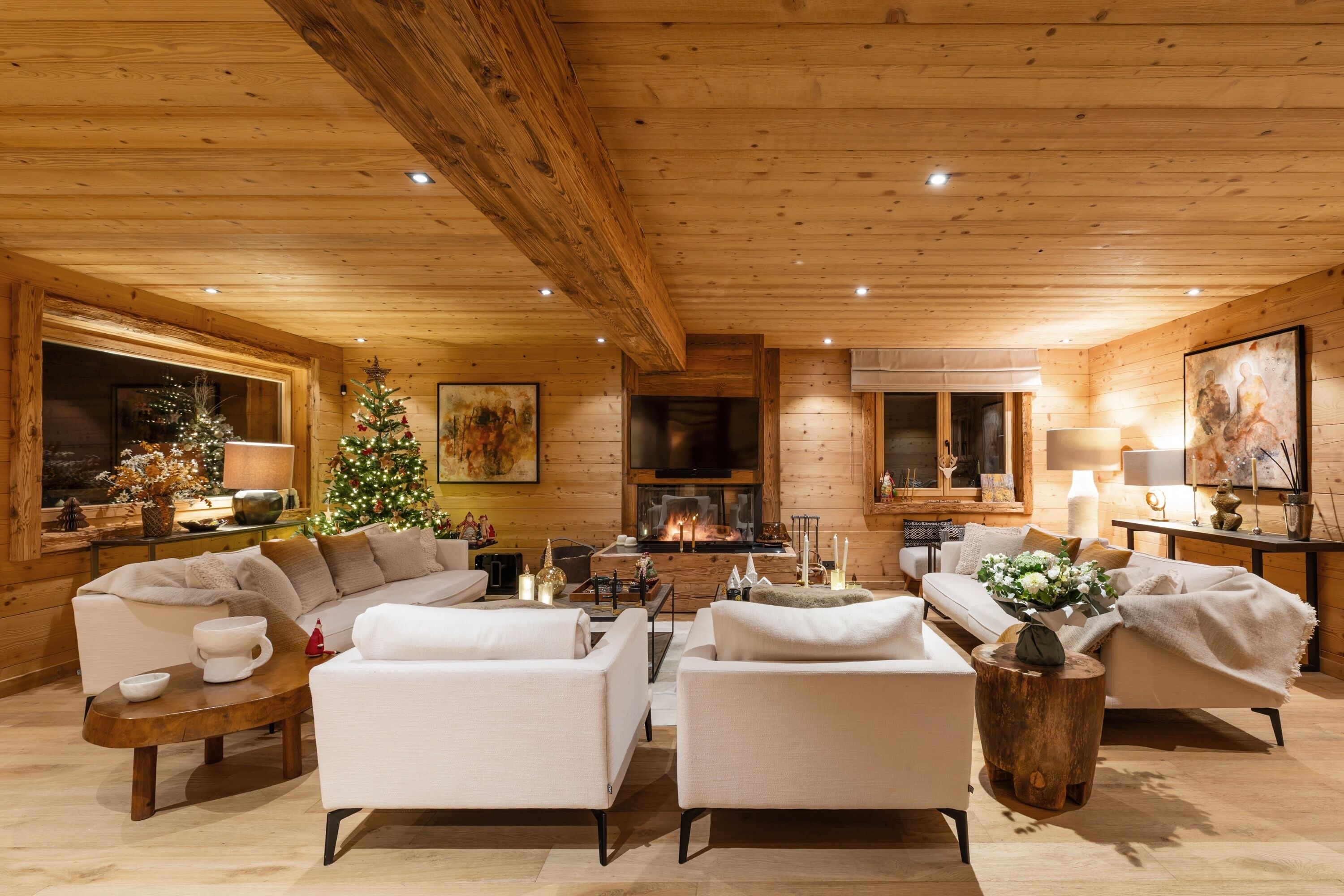 Chalet Ysalpe - Vue Montagne, Hammam, Sauna, Jacuzzi Et Salle Cinéma - Praz-sur-Arly