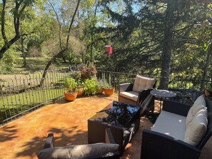 Terrace/patio - Historic 3+Bedroom, 3 Bath Creekside Mill Home (West Grove)