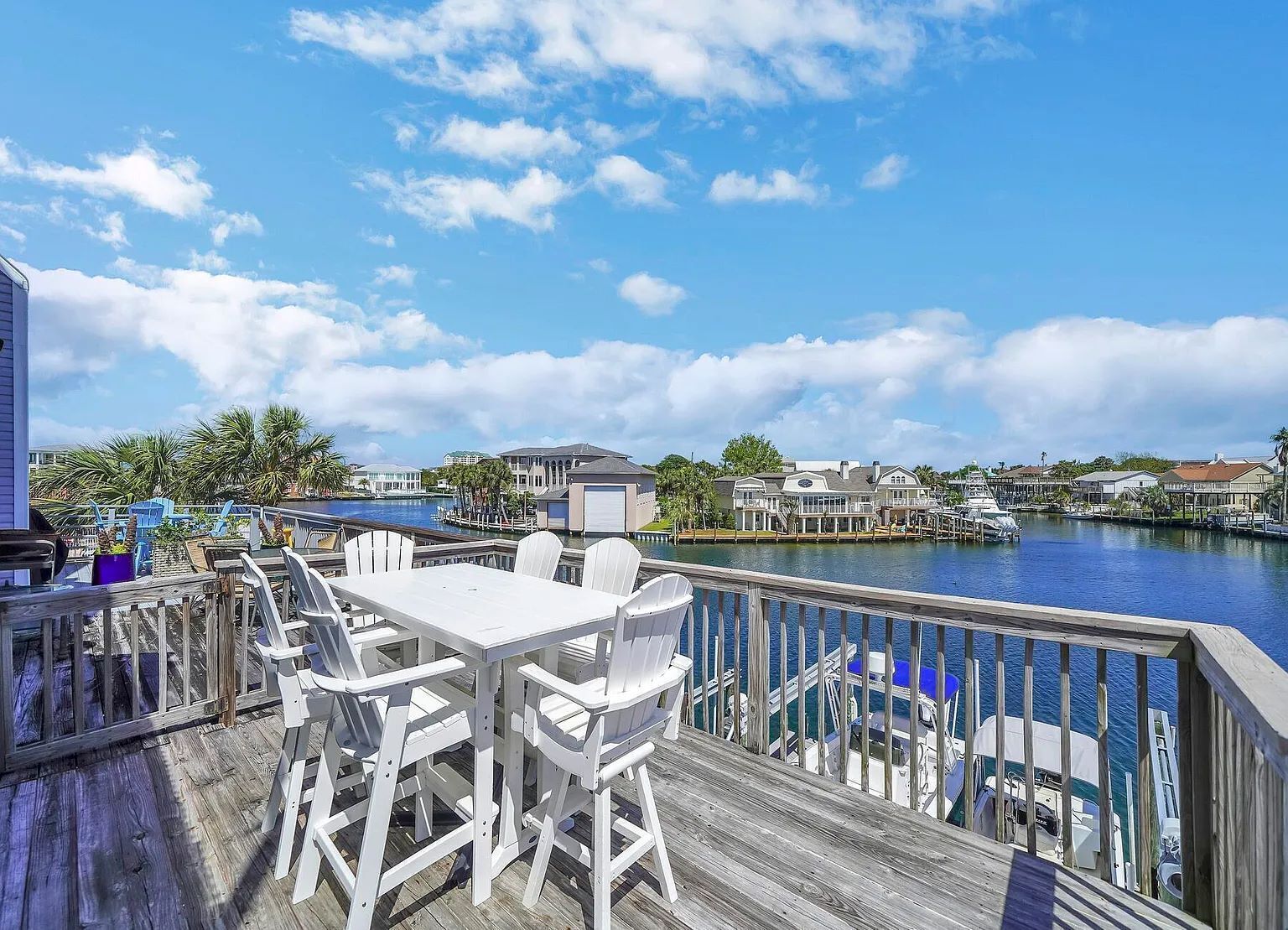 View from 2nd floor deck.  5 outdoor living and seating areas, unparalleled.