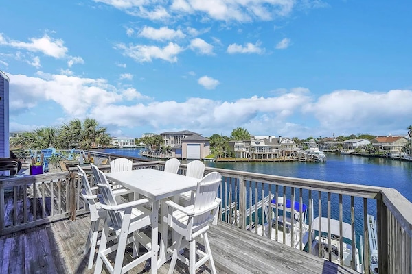 View from 2nd floor deck. 5 outdoor living and seating areas, unparalleled.