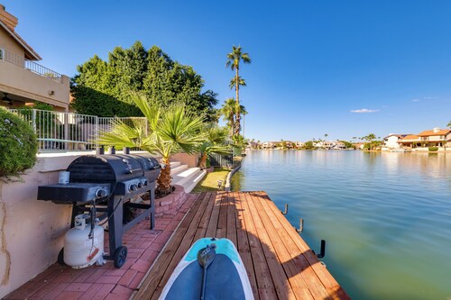 Lakefront Living! Huge Phoenix Home w/ Dock, Pool