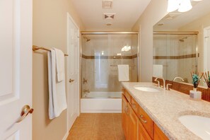 Hair dryer, towels
