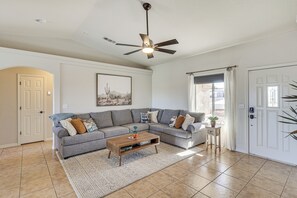 TV, table football, ping pong, books