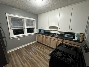 Fridge, microwave, oven, stovetop - Mid-Century Tudor in Detroit (Detroit)