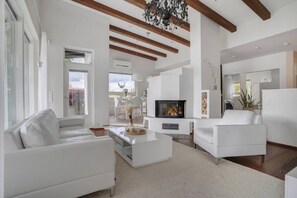 Télévision, cheminée, jeux vidéo