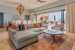 TV, fireplace, stereo - Escape to Cabo Luxury at Las Terrazas #05 (Cabo San Lucas)