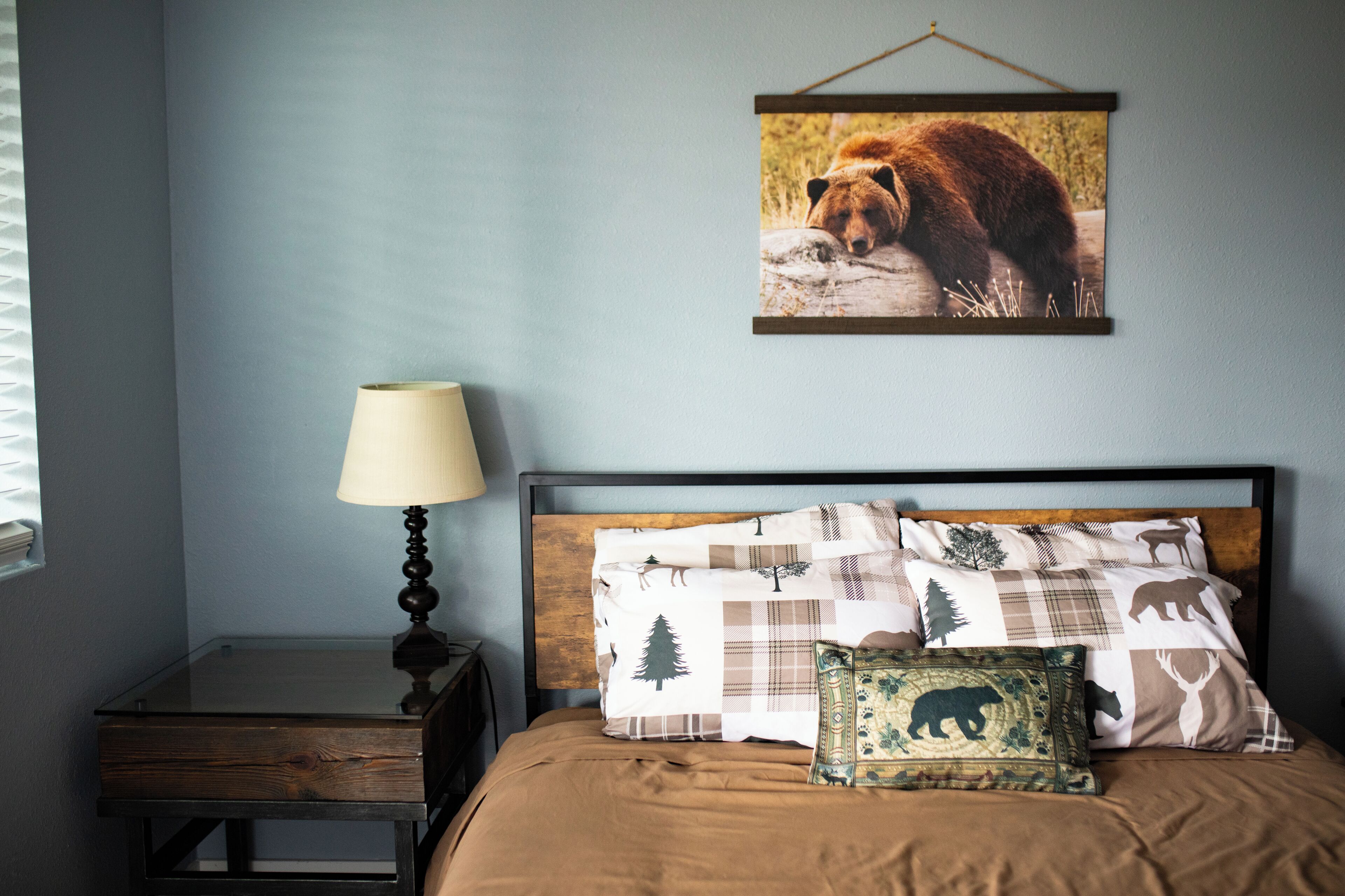 1 habitación y ropa de cama 