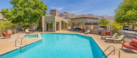 Et oppvarmet basseng