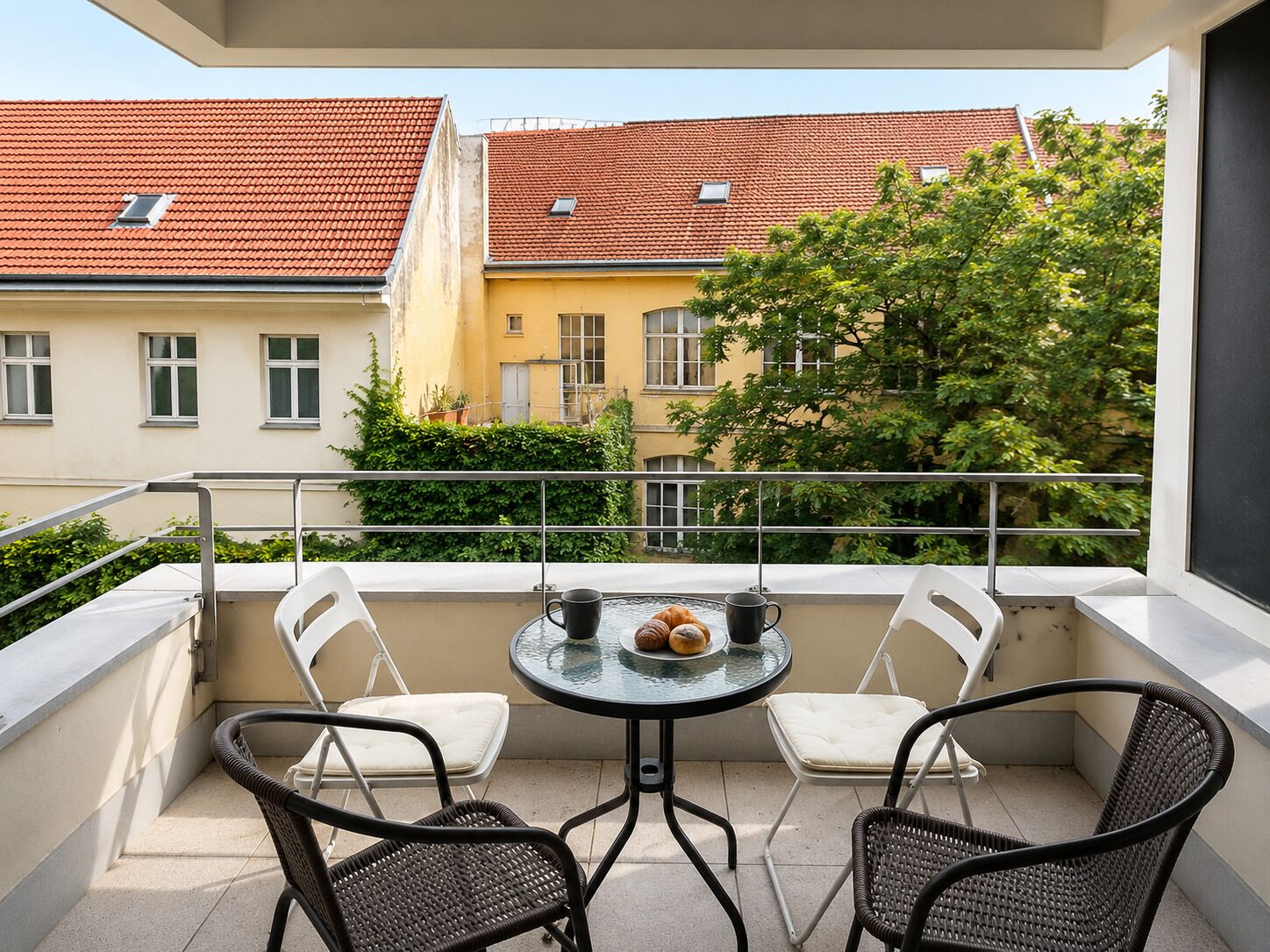 Superior appartement, niet-roken, uitzicht op tuin | Balkon