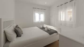 2 quartos, ferros/tábuas de passar roupa, berço de viagem, Wi-Fi