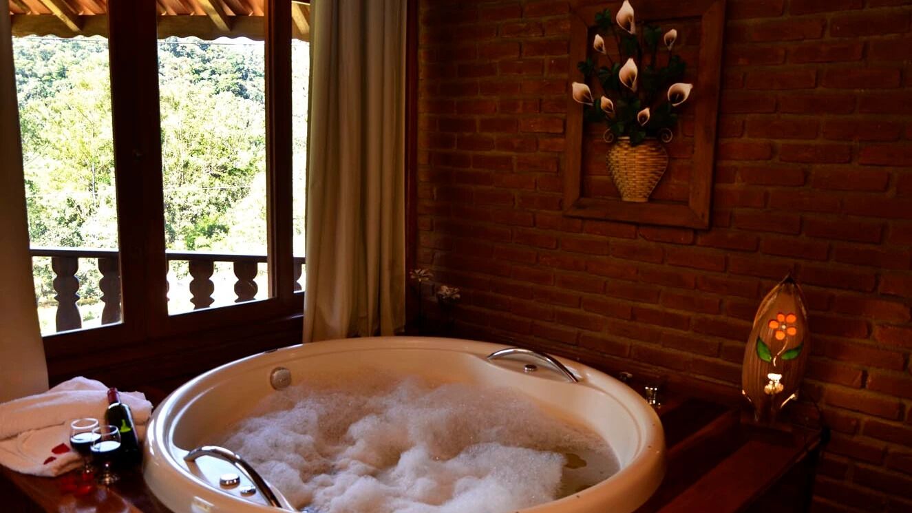 Nhà gỗ | Bồn tắm spa riêng