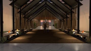 Entrada al alojamiento