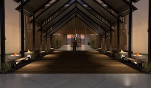 Entrada de la propiedad