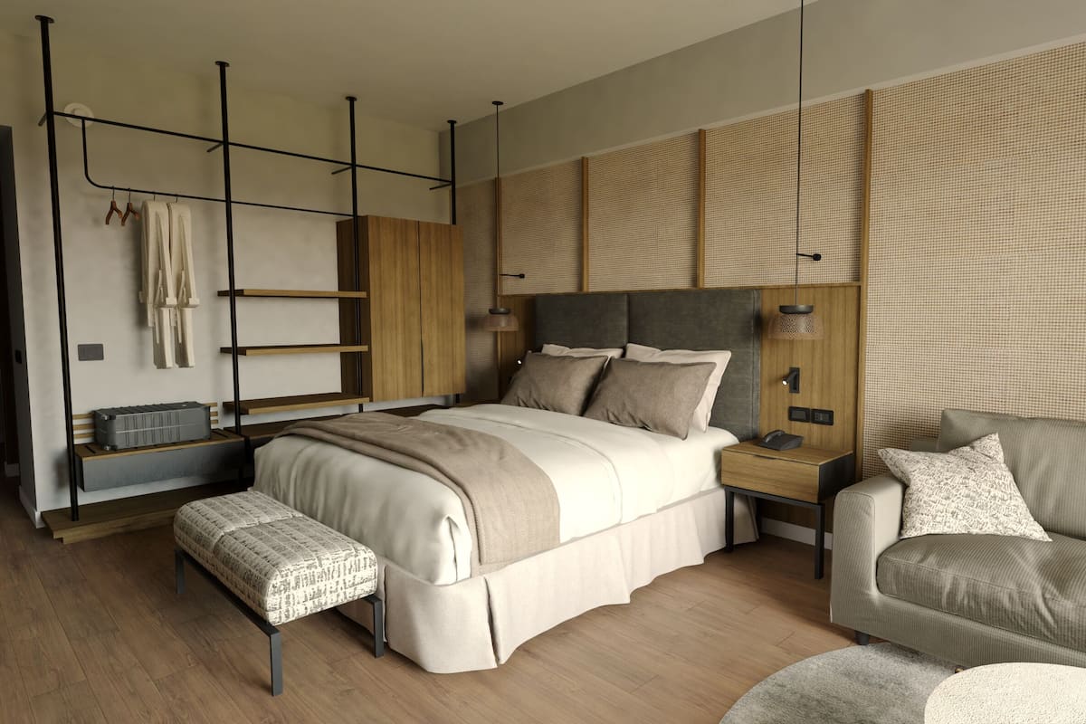 In-room safe, desk, laptop workspace, blackout drapes