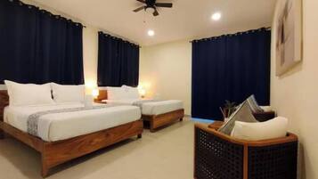 8 dormitorios, tabla de planchar con plancha, Internet y ropa de cama