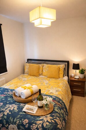 2 bedrooms, iron/ironing board, travel crib, WiFi