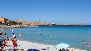 En la playa 