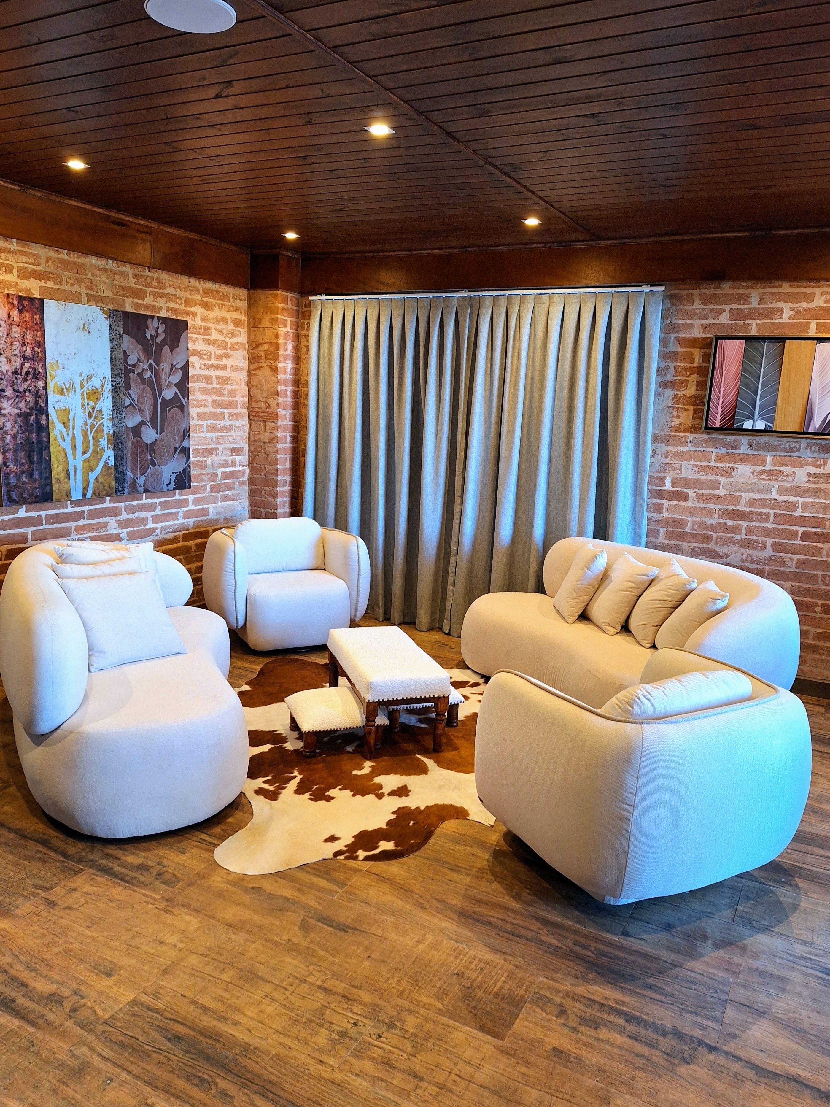 48-inch LCD TV with cable channels, pay movies