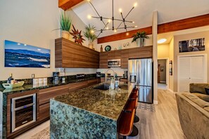 Fridge, microwave, oven, stovetop - Pinewild Retreat | Sauna, Decks & Beach | Sleeps 6 (Zephyr Cove)