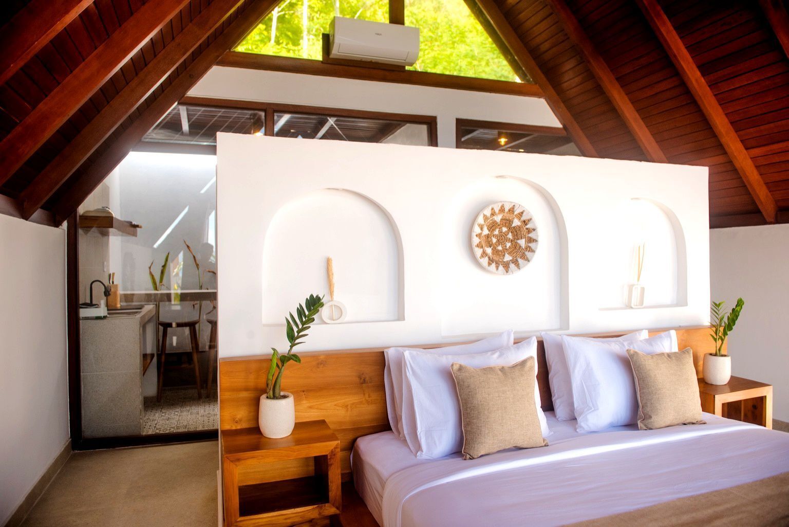 Kamar Double Deluks, pemandangan gunung | Meja kerja dan ruang kerja ramah laptop