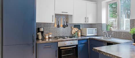 Microwave, oven, stovetop