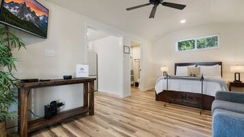 House, 1 King Bed with Sofa bed, Patio (118 Beverly Dr) | 1 bedroom, individually decorated, individually furnished, bed sheets