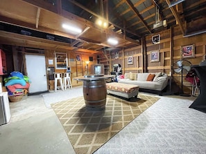 House, Multiple Beds, Pool Access, Pool View (908 N Crockett) | Living area - Victorian Escape-pool & Hot Tub! (Fredericksburg)