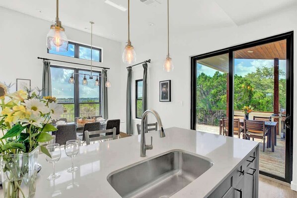 House, Multiple Beds, Pool Access, Pool View (18407 Lakeland Dr.) | Interior - Luxury Lakeview Home w/ Pool & Beach Access! - Not Active (Leander)