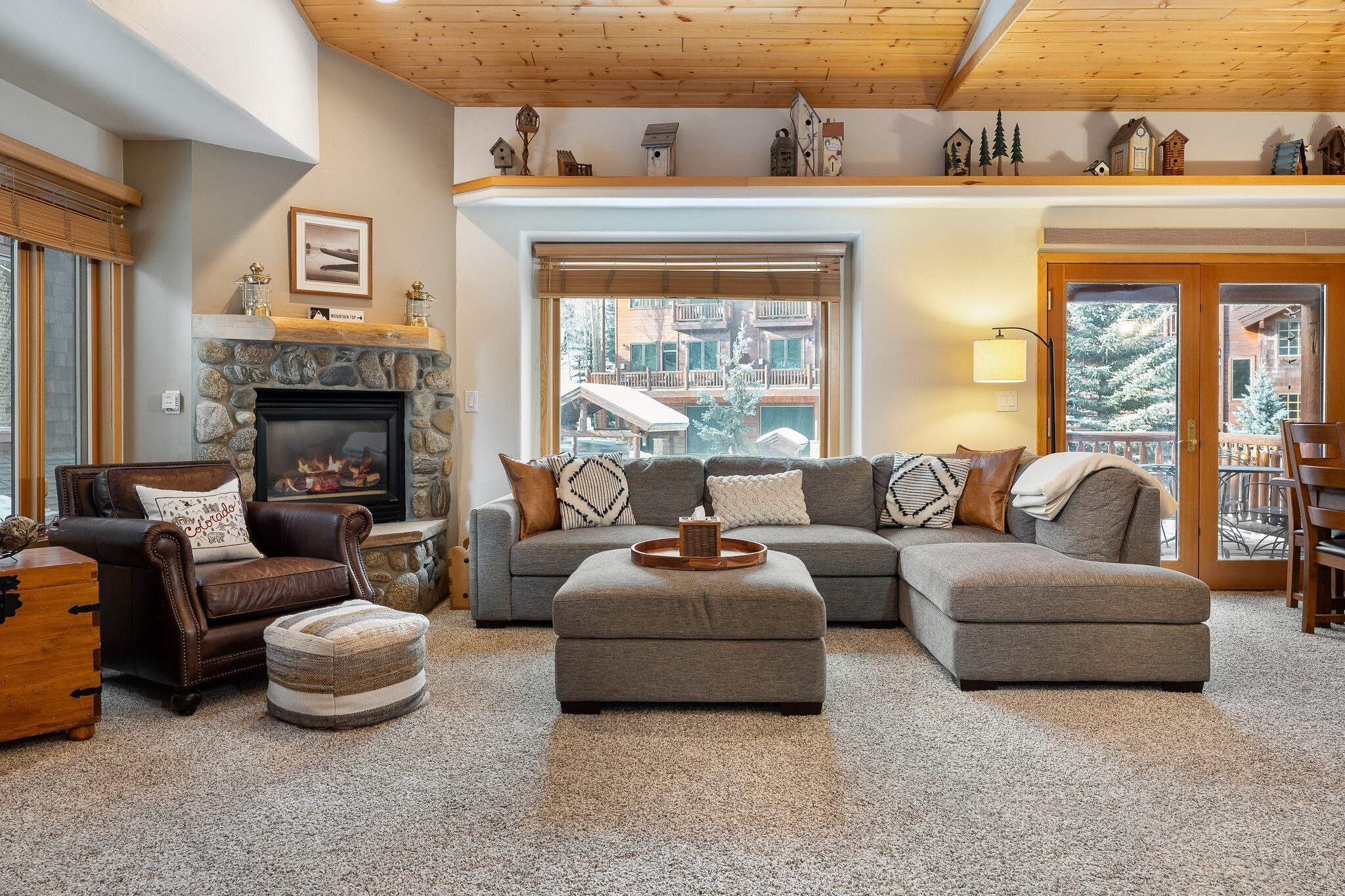 TV connectée, cheminée